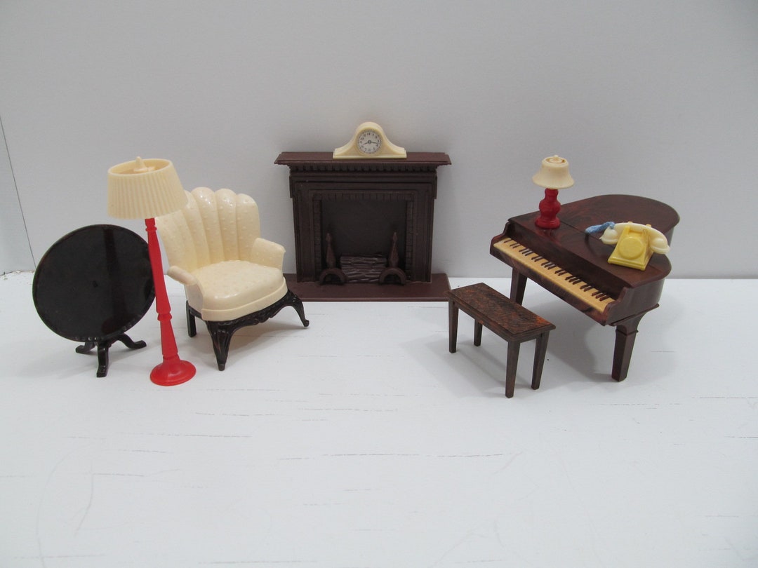 1940's Renwal Doll House Furniture, Living Room Set Accessories Etsy