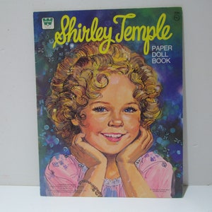 Whitman Un-Cut Shirley Temple Paper Doll Book, 1976