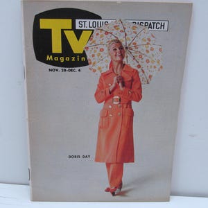 Rare Doris Day Cover Regional TV Magazine, November 1971