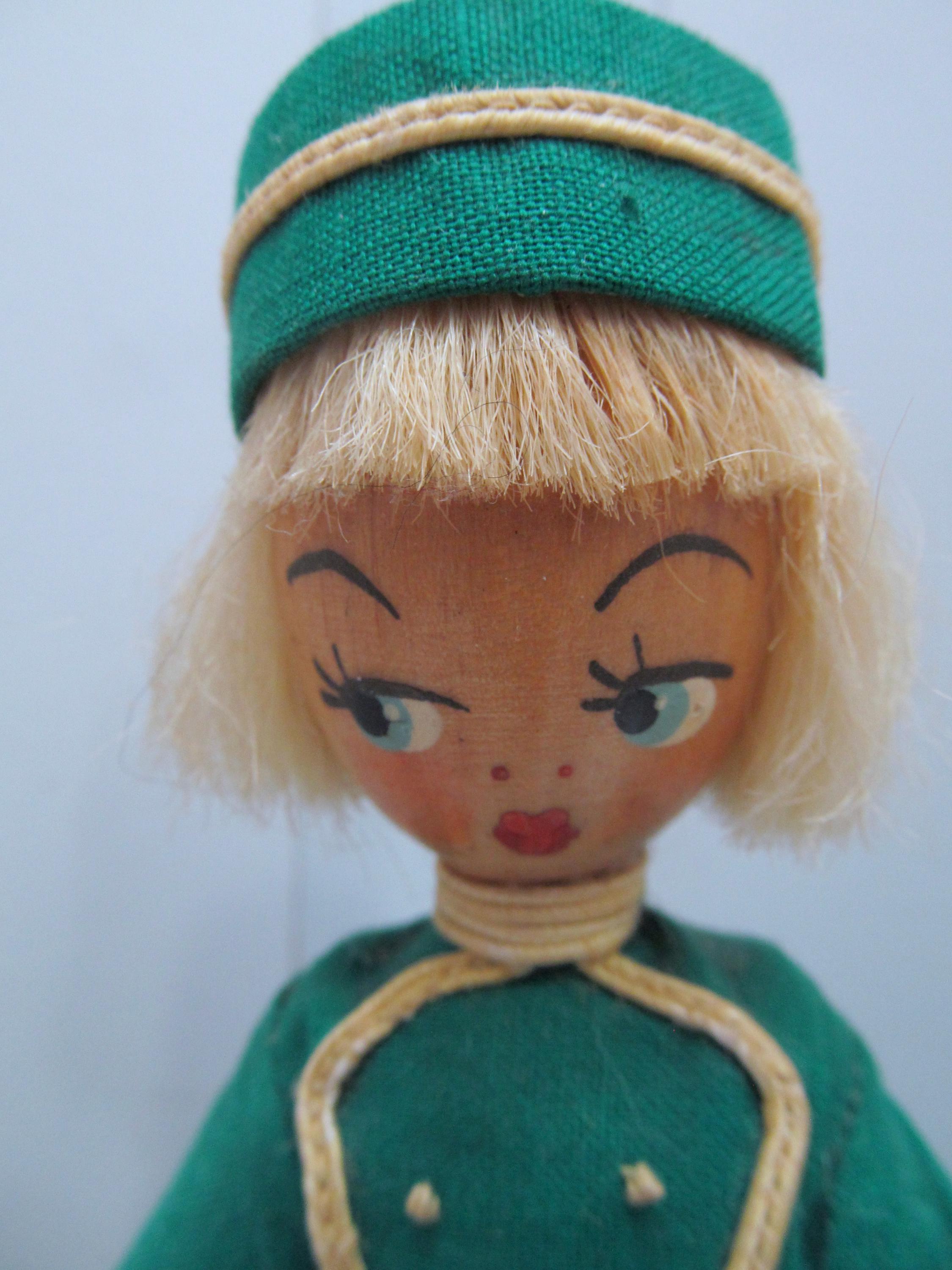1950年代頃 ヴィンテージ アルカトラズ ソルト＆ペッパー ドール人形 VINTAGE 1950's WANDA THE WONDER WALKING DOLL HARD PLASTIC