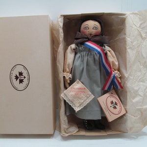 UFDC 1993 Emma Cloth Doll/Rappahannock Rags Doll, MIB
