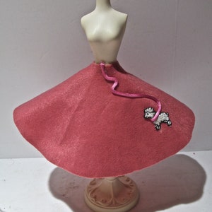 Vintage Poodle Skirt for 11 1/2&quot; Fashion Doll, 1950&#39;s-60&#39;s