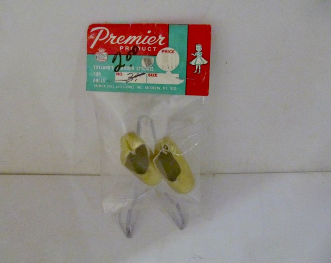 Vintage Premier Doll Gold Doll Shoes 1960's Sealed in Etsy