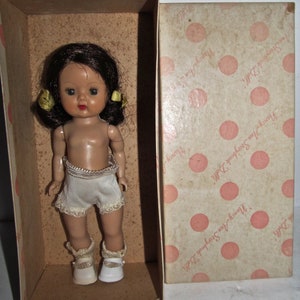 Vintage Nancy Ann 8&quot; Muffie Doll MIB, 1954