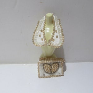 Madame Alexander Elise Size Beaded&Pearl Collar and Purse, 1950&#39;s
