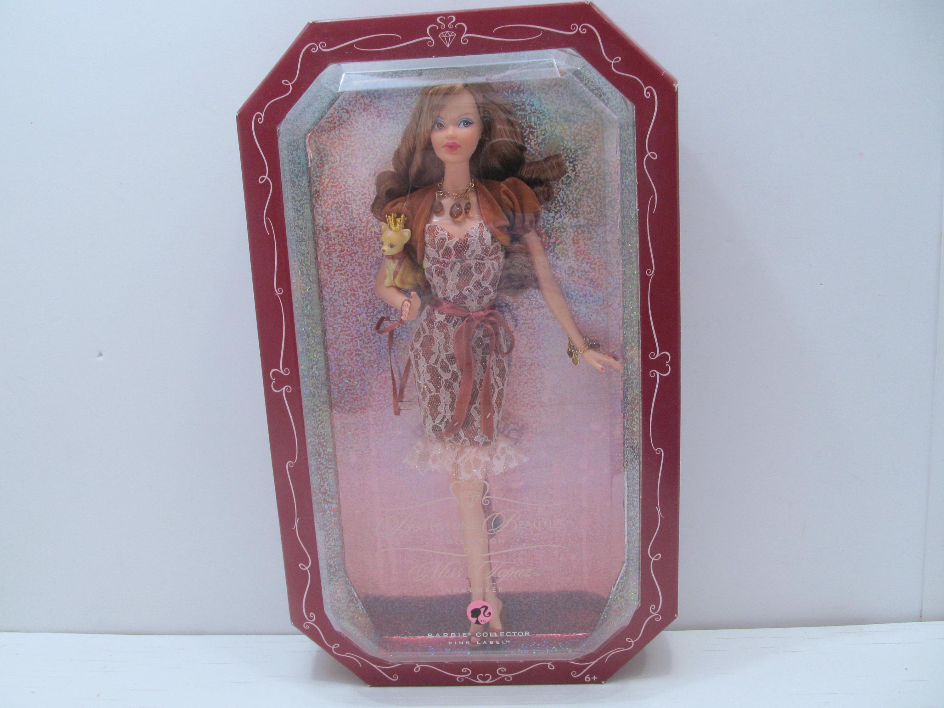 Barbie Collector Pink Label Birthstone Beauties shops June Miss Pearl African American Doll (Brand New and Sealed)