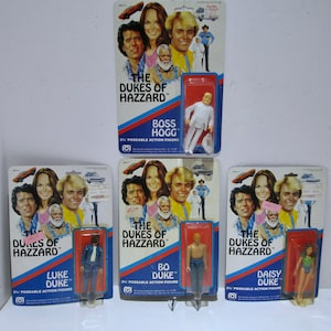 NRFC Mego Dukes of Hazzard Action Figures Set of 4