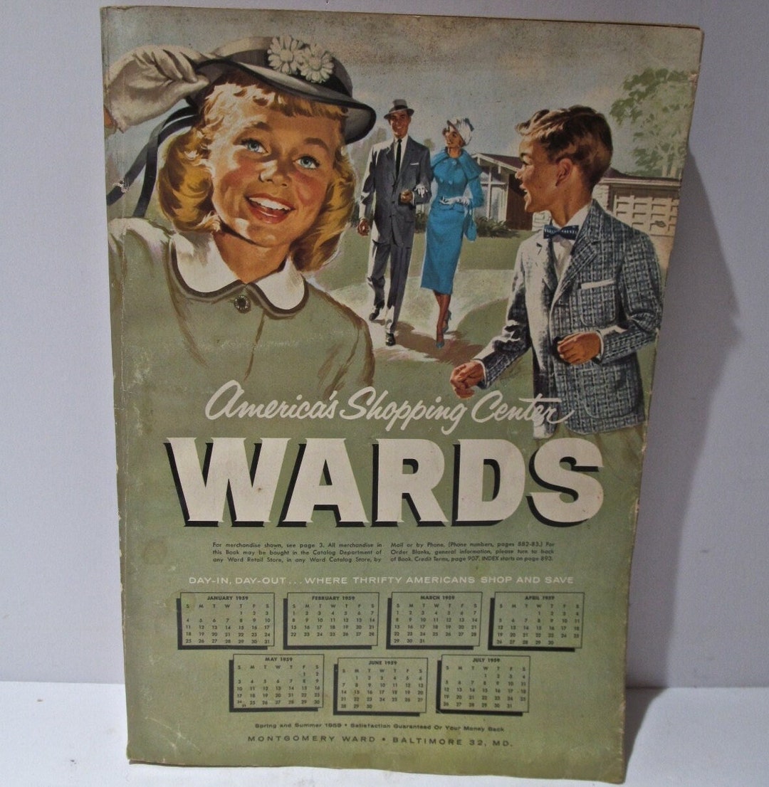 1959 Montgomery Wards, Spring and Summer Mail Order Catalog Etsy