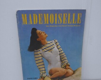 Mademoiselle Fashion Magazine, Jan. 1941, Lilly Dache, George Hurrell