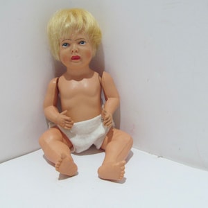 Vintage Celluloid Baby Doll, Eagle Markings, 1930&#39;s