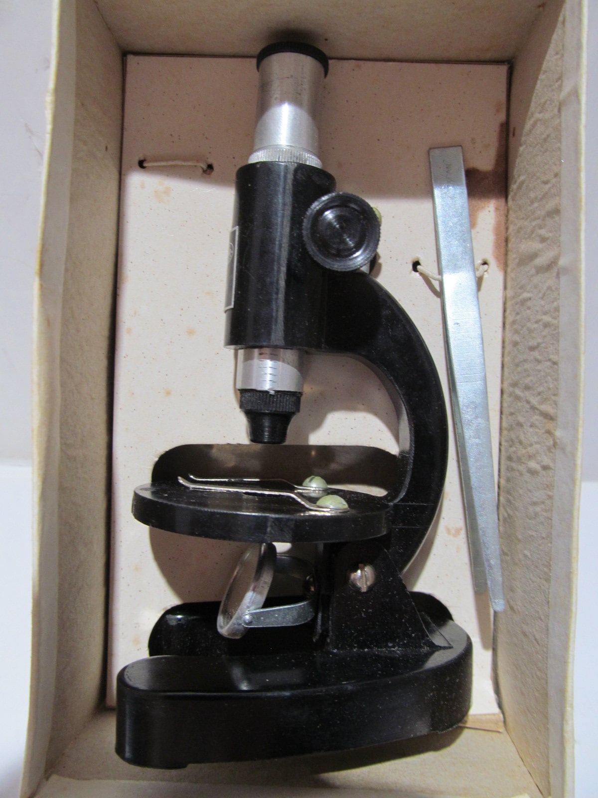Vintage Stellar Junior Scientist Microscope Set, Japan, 1950's W