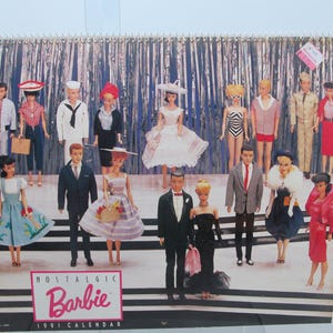 Classic 1991 Mattel Barbie Calendar