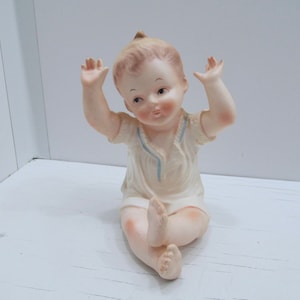 Schattige keramische piano babyrepro, jaren 60