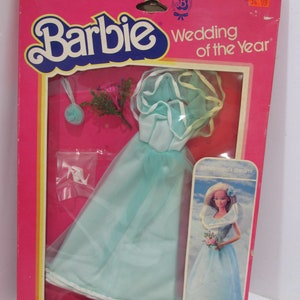 NRFB Mattel Barbie Outfit, Brautjungferntraum, 1986