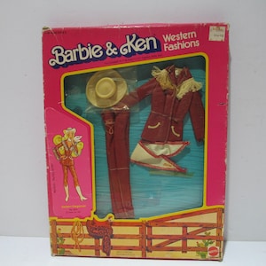 Mattel NRFB Barbie Western Fashion, Western Elegance #3579 uit 1981.