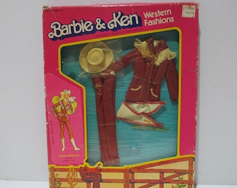Mattel NRFB Barbie Western Fashion, Western Elegance #3579 from 1981.
