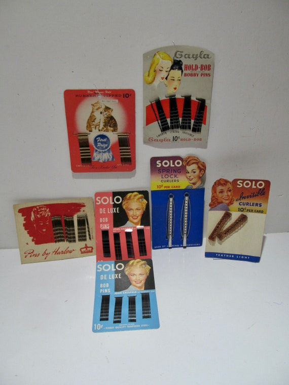 Vintage Lot of Ladies Hair Accessories MOC, 1940's