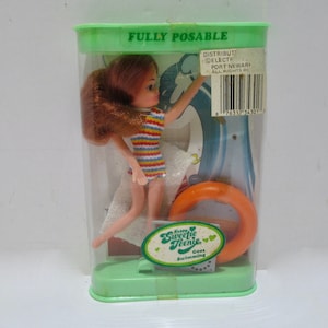 NRFB Rare Sporty Sweetie Teenie Doll, Goes Swimming, 1981