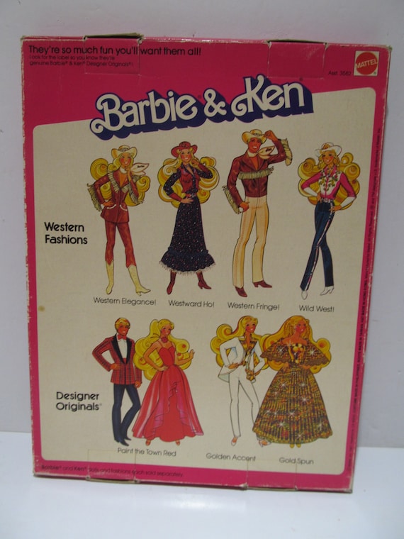 Mattel NRFB Barbie Western Fashion, Western Elegance #3579