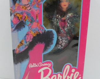NRFB 1986 Feelin' Groovy Barbie Designed by Billyboy, Mattel UK