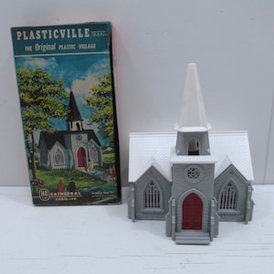 Vintage Plasticville MIB Cathedral
