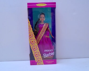 NRFB Mattel Indian barbie, 1995, Dolls of The World Series