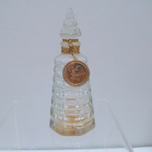1940&#39;s Most Precious Perfume, Glass Topper & Paper Label, 1/2 Oz.