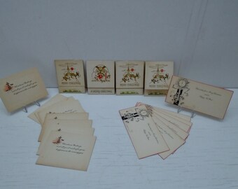Lot of 19 Antique Christmas Cards Never Used