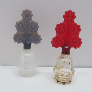 Pair of 1950&#39;s Fancy Commerical Perfume Bottles
