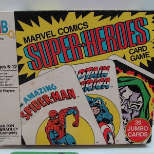 Seltenes Marvel Comics Superhelden Kartenspiel, Komplett mit Box, Milton Bradley, 1978