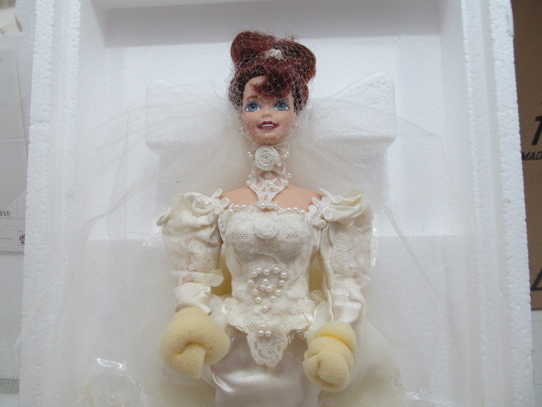 Mattel Limited Edition Romantic Rose Bride Barbie Doll, NRFB, 1995 - Etsy