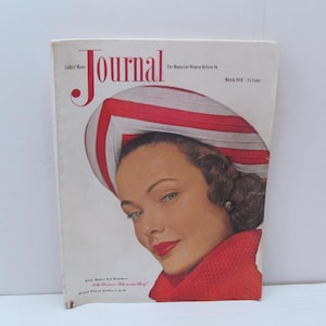 VIntage Ladies Home Journal Magazine, March 1949, Fashions!