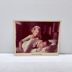 Vintage kleurenlobbykaart, Lover Come Back, Doris Day Rock Hudson