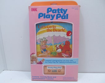 NRFB Ideal Patty Play Pal Funtime Activity Book & synchromation Cassette, 1987
