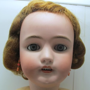 C.M. Bergmann/Simon Halbig 32&quot;Antike Puppe Biskuitporzellan Kopf/Kugelgelenkkörper, An