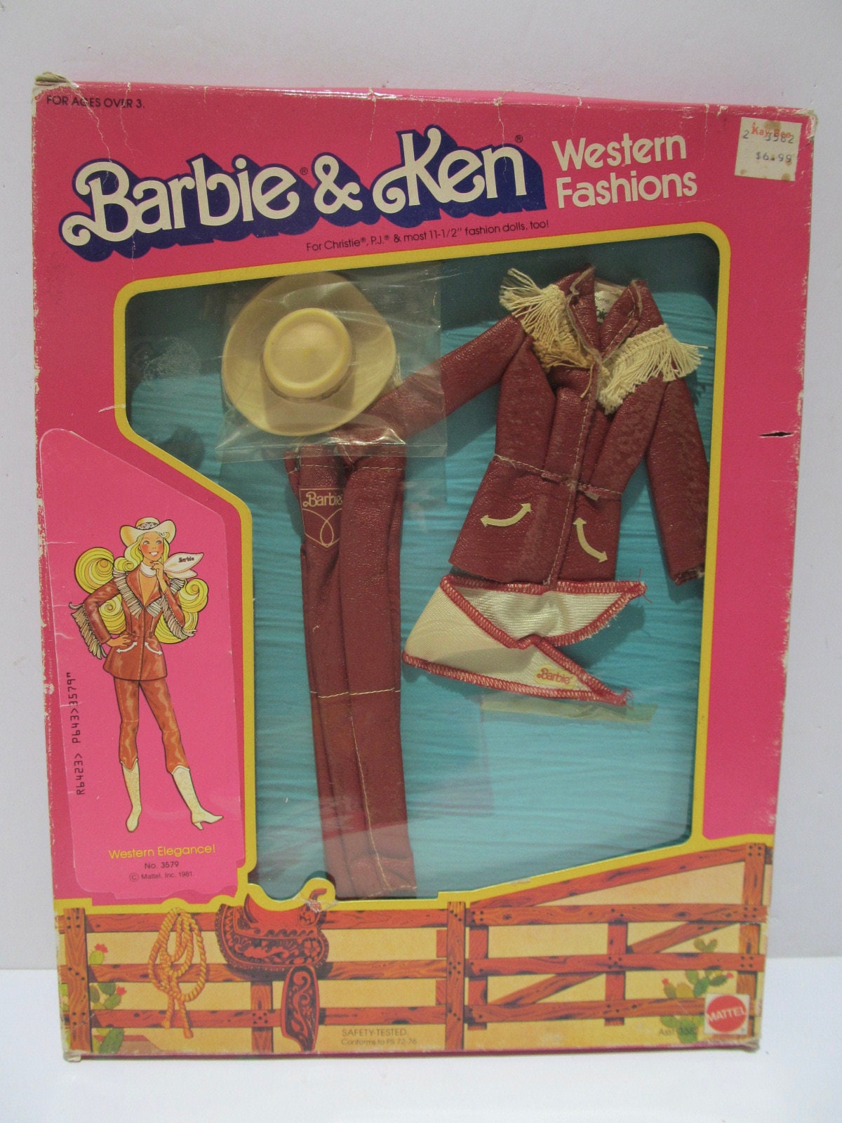 Mattel NRFB Barbie Western Fashion, Western Elegance #3579 Mattel NRFB Barbie Western Fashion, Western Elegance #3579
