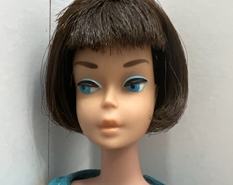 1965 Brunette American Girl Barbie Doll Mattel