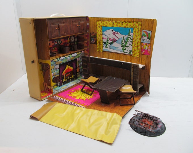 Mattel Barbie Mountain Ski Cabin, 1972, Rare Sears Exclusive - Etsy