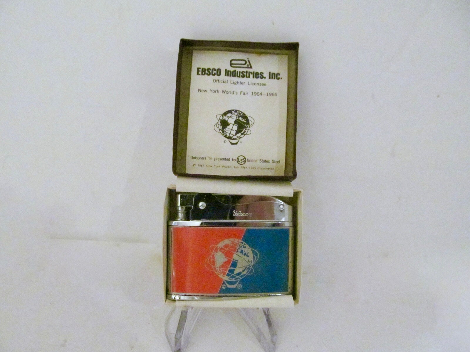 NY World's Fair 1964-65 Vulcan Lighter in Box, New Old Stock
