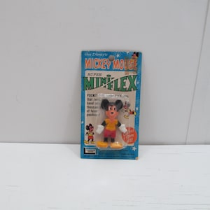 Rare Sealed on Card Super Mickey Mouse Mini Flex, 1968