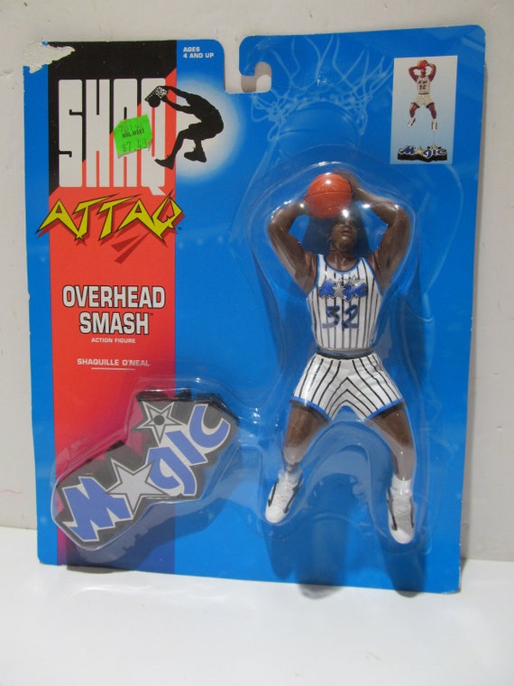 NRFC Shaquille O'neal Action Figure, Overhead Smash, Kenner, 1993