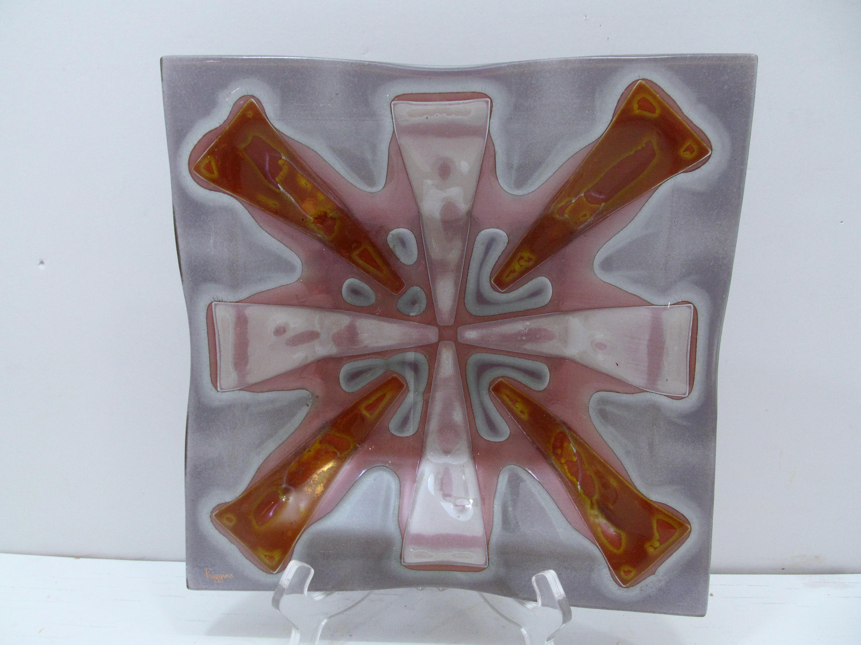 1960's Higgins　ヒギンズ　アートガラス　灰皿 Higgins art glass - Etsy 日本