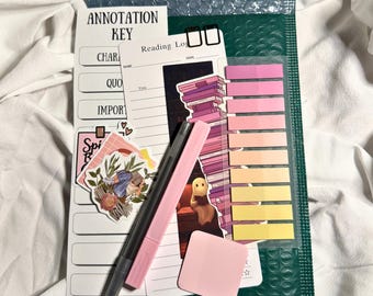 Annotation Kit: Book Tabs, Stickers, Bookmarks - Reader Gift
