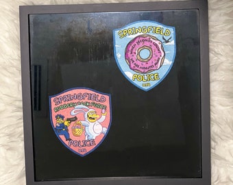 Shadow Box for Police Patches/Challenge Coins