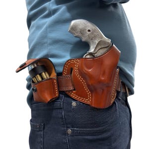 Leder OWB Holster für Ruger SP101 357 Magnum Bild 1