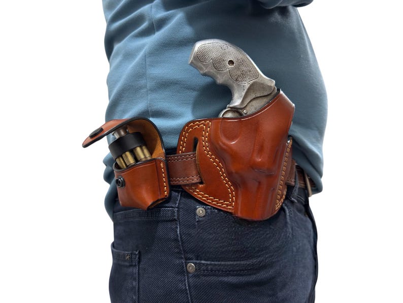 Leder OWB Holster für Ruger SP101 357 Magnum Bild 1