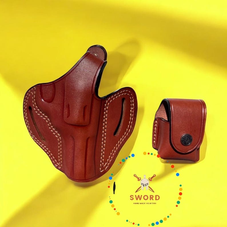 Leder OWB Holster für Ruger SP101 357 Magnum Bild 2