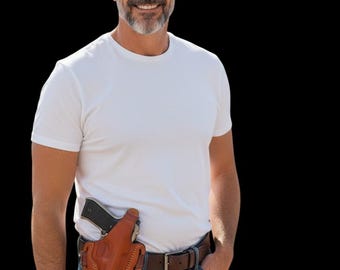 Leder OWB Pancake Pistolenhalfter - Beretta 92X Performance, Thumb Break