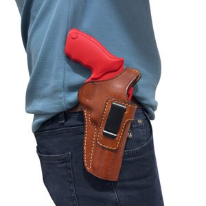 Premium Leather IWB Gun Holster - Colt King Cobra, Python 357 Magnum 4 inch