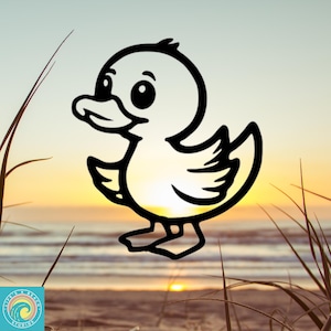 Duck Decal, Rubber Duck Decal, Ducking, Cute Duck, Car Decal, Vinyl Stickers, Indoor/Outdoor, Waterproof, Fade Resistant, Many Colors/Sizes